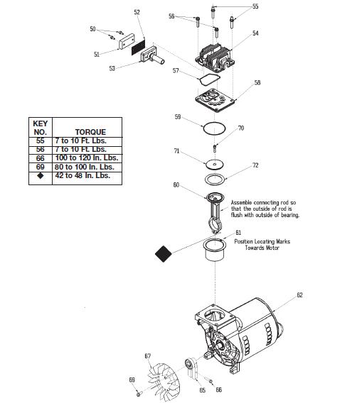 Devilbiss F412-2 Air  Compressor Parts Breakdown